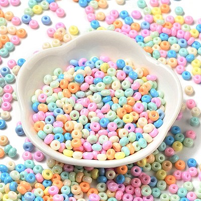 Baking Paint Glass Seed Beads SEED-B001-02A-10-1