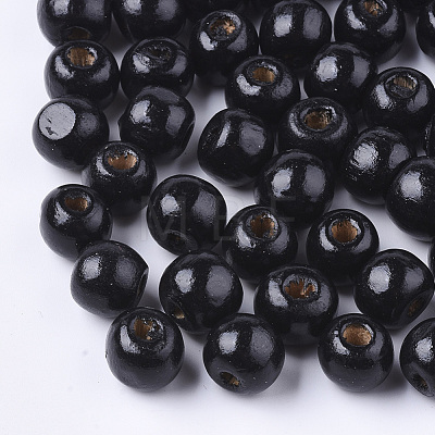 Dyed Natural Wood Beads WOOD-Q006-16mm-14-LF-1