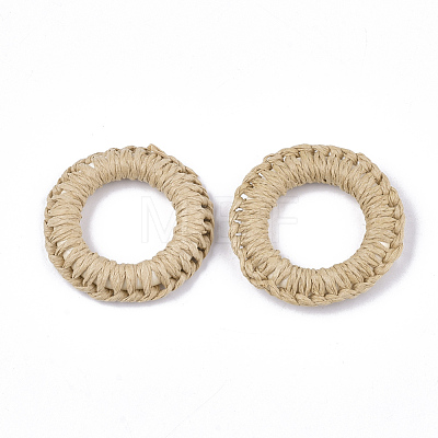Handmade Woven Linking Rings WOVE-T006-146B-1