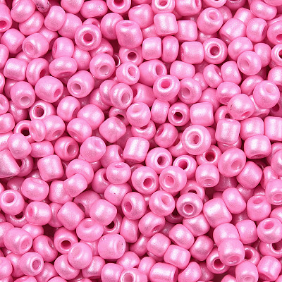 8/0 Baking Paint Glass Seed Beads SEED-R051-07B-04-1