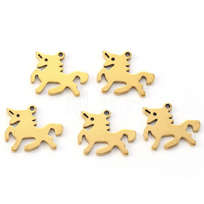 PVD Vacuum Plating 304 Stainless Steel Charms X-STAS-N092-94G-1