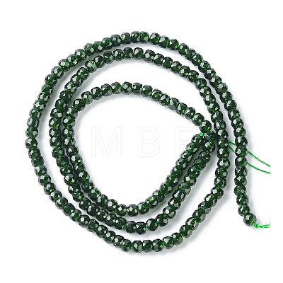Synthetic Green Goldstone Beads Strands G-F748-O03-01-1