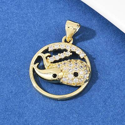 Brass Micro Pave Cubic Zirconia Pendant & Stud Earrings Sets for Women SJEW-F227-01E-G-1