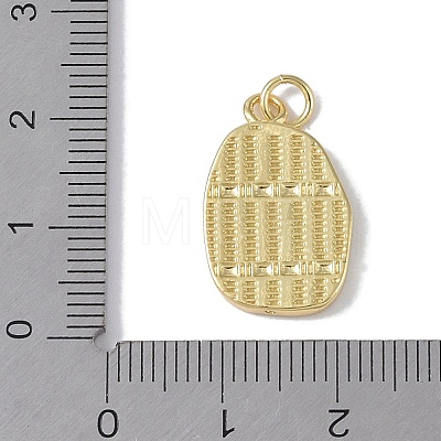 Rack Plating Brass Micro Pave CLear Cubic Zirconia Pendants KK-E110-05G-1