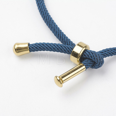 Cotton Twisted Cord Bracelet Making X-MAK-L012-07-1