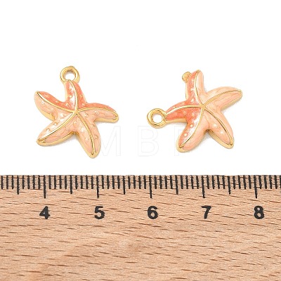 304 Stainless Steel Enamel Pendants STAS-Q119-08G-01-1