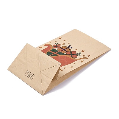 Christmas Printed Rectangle Paper Packing Bags CARB-D016-01B-1