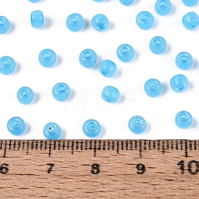 6/0 Transparent Inside Colours Glass Seed Beads SEED-N008-08F-1