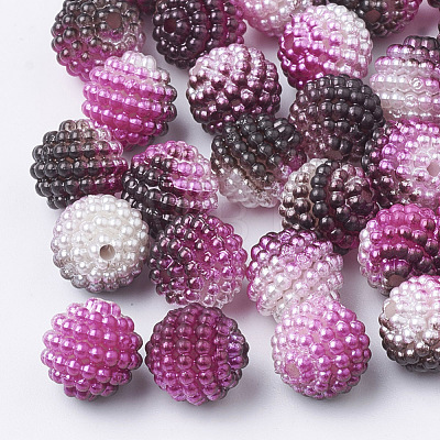 Imitation Pearl Acrylic Beads OACR-T004-12mm-02-1