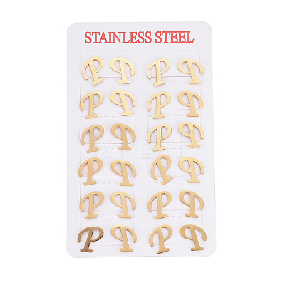 304 Stainless Steel Stud Earrings EJEW-E241-06P-1