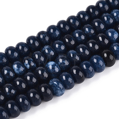 Dyed Natural White Jade Beads Strands G-T139-59A-02-1