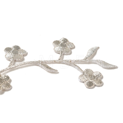 Plum Blossom Shape Appliques PATC-WH0007-11A-1