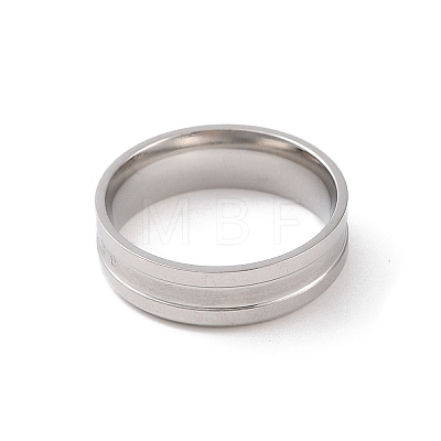 Ion Plating(IP) 304 Stainless Steel Finger Ring RJEW-C071-05P-1