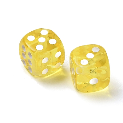 Spray Printed Transparent Acrylic Beads AC-CBA40CF-01B-1