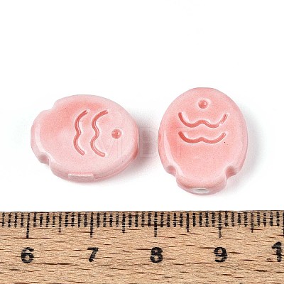 Handmade Porcelain Ceramic Beads PORC-T133-24D-1