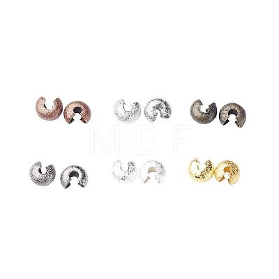Brass Crimp Bead Covers KK-JP0005-01-1