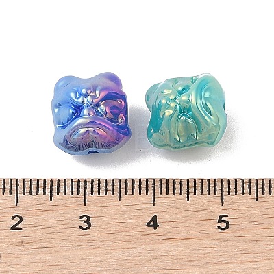 UV Plating Opaque Acrylic Beads OACR-Z020-01B-1