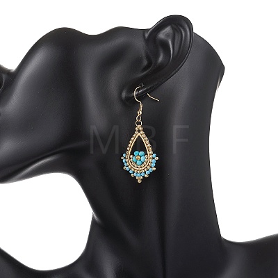 Stainless Steel Teardrop Dangle Earrings EJEW-MZ00643-02-1