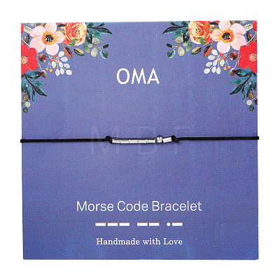 OMA Morse Code Bracelets FS-WG6A0C8-06-1
