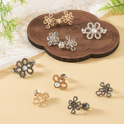 6Pcs 6 Styles Chinese Knot Alloy Adjustable Jean Button Pins FIND-TA0010-51-1