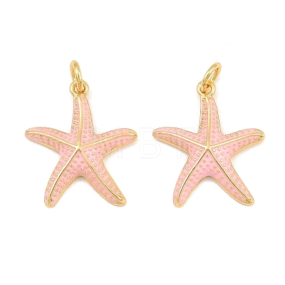 Brass Enamel Pendants KK-CBAEBFB-14G-02-1