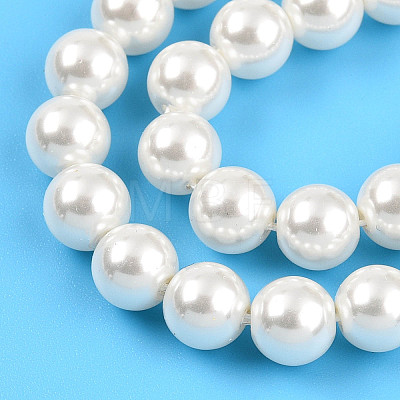 Baking Painted Pearlized Glass Pearl Bead Strands HY-N002-6mm-A11-1