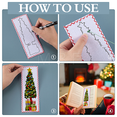 Cotton Bookmarks for Cross Stitch Making DIY-WH0759-26F-1