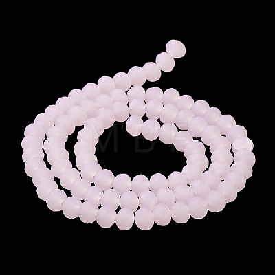 Imitation Jade Solid Color Glass Beads Strands EGLA-A034-J10mm-MD-M-1