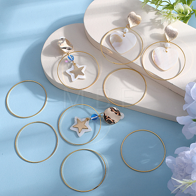 50Pcs Brass Linking Rings KK-SP0002-12B-1