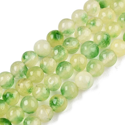 Dyed Natural White Jade Beads Strands G-T140-4mm-A05-1