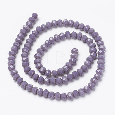 Opaque Solid Color Imitation Jade Glass Beads Strands EGLA-A044-P3mm-D11-1