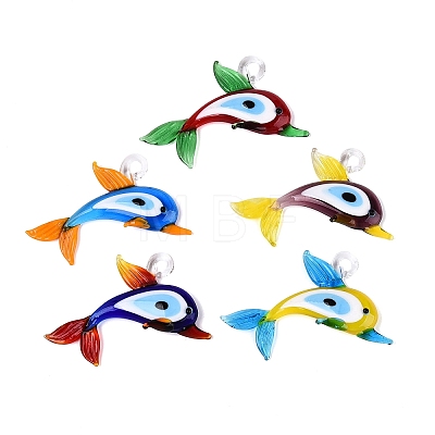 Handmade Lampwork Pendants LA-N048-12-1