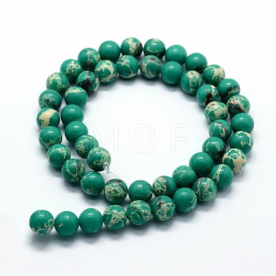 Synthetic Imperial Jasper Beads Strands G-I199-35-6mm-1