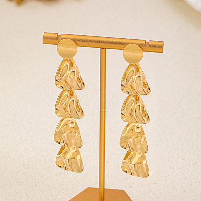 Alloy Nuggets Tassel Stud Earrings FS-WGA2C32-01-1