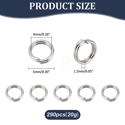   304 Stainless Steel Split Rings STAS-PH0002A-04P-1