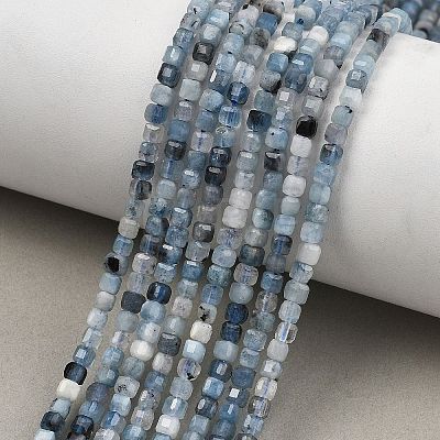 Natural Devil Blue Aquamarine Beads Strands G-NH0073-C01-3mm-1