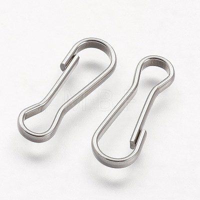 304 Stainless Steel Keychain Clasp Findings STAS-F041-45-1