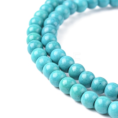 Synthetic Turquoise Beads Strands TURQ-G106-4mm-02E-1