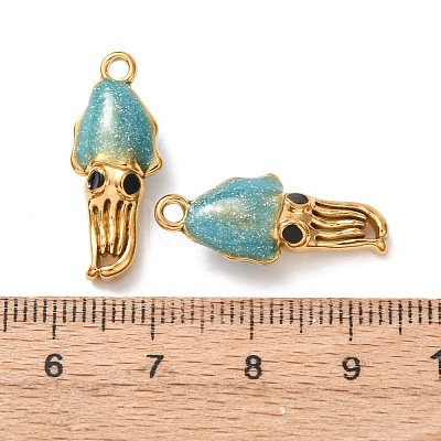 304 Stainless Steel Enamel Pendants STAS-Z193-13G-06B-1