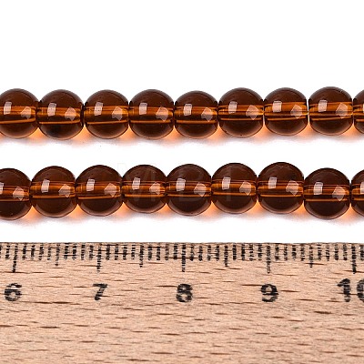 Transparent Glass Beads Strands GLAA-T032-T6mm-30-1