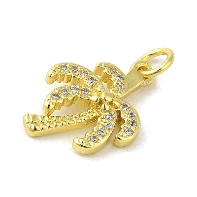 Brass Micro Pave Cubic Zirconia Pendants KK-M283-14A-01-1