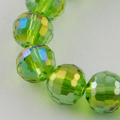 Electroplate Glass Bead Strands EGLA-R040-12mm-M-1