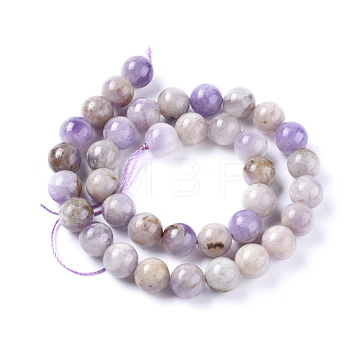 Natural Amethyst Beads Strands G-L555-01-10mm-1