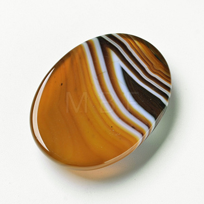 Natural Striped Agate/Banded Agate Cabochons X-G-F296-02-30x40mm-1