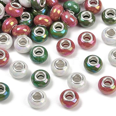Opaque Resin European Beads RESI-C059-01D-1