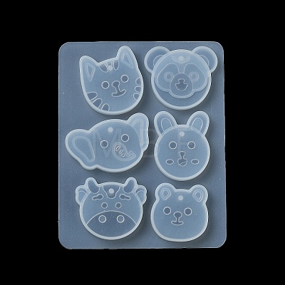 Rabbit/Dragon/Cat Pendant DIY Silhouette Silicone Mold LS-DIY-K073-09B-1