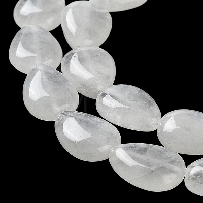 Natural Teardrop Quartz Crystal Beads Strands G-L242-15-1