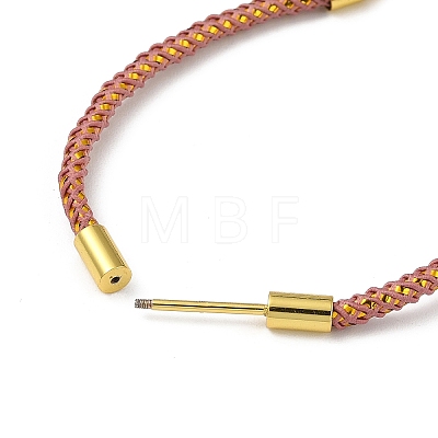 Braided Nylon Cord Bracelet Making MAK-L043-01G-10-1