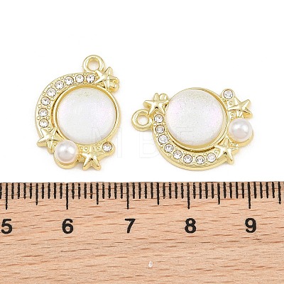 Alloy Crystal Rhinestone Pendants AL-CBA8C77-01G-G-1