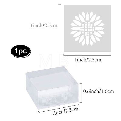 Clear Acrylic Soap Stamps DIY-WH0441-005-1